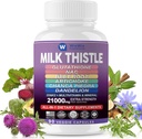 Milk Thistle Supliment 15000 mg Organic Artichoke Chanca Piedra Dandelion Suplimentul pentru protecția ficatului conține Glutatione NAC Beetroot Pulbere D3&K2 vitamine minerale (29-IN-1)Made In USA