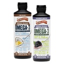 Omega lui Barlean 3 supliment lichid Bundle, BlackBerry ulei de seminte de piure si Piña Colada ulei de peste Set, 16 oz
