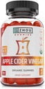 Zhou Apple Cider Otet Gummies - ACV Gummies for Women and Men with Elderberry, Delicious Gust with Raw Cane Sugar, USDA Organic - 60 Vegan Gummies