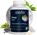 Melatonina Natural Sleep Aid, Theanin, 5-HTP, GABA, Mucuna Pruriens, Phellodendron și Magneziu pentru Sleep & Stress Support, 90 Capsule 45 zile Aprovizionare - 7 în 1 Ajutor pentru somn