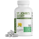Bronson St. John's Wort 700 MG per Serving Hypericum Perforatum Susţine o stare de spirit pozitivă - non-GMO, 90 Capsule vegetariene