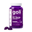 Goli Dreamy Sleep Gummy - 60 Count - Melatonina, Vitamina D, Magneziu și Extract de Lemon Balm - Gelatină-Free, Gluten-Free, Vegan & Non-GMO