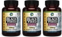 Amazing Herbs Premium Black Seed Oil Capsule - Mare potenta, Cold presat Nigella Sativa SIDA în Digestive Health, Immune Support & Brain Function - 60 Conte, 1250 mg (Pachet de 3)