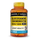 MASON NATURAL Glucosamină Chondroitin 1500/1200 cu vitamina C, susține sănătatea comună pentru flexibilitate normală și mobilitate*, 280 capsule, 3 luni de aprovizionare