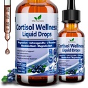 Suplimente de cortizol pentru femei si barbati, 17-in-1 Reductor de cortizol Detoxifiere Manager w. Magneziu Glicinate Ashwagandha, L-Theanina, Fosfatidilserină, Hormone echilibrate pentru femei, Recess Mood Focus, Somn