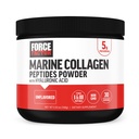 Force FACTOR Marine Colagen Powder for Women and Men, Marine Colagen Peptides Tip I & III cu acid hialuronic pentru a sprijini parul sanatos, piele, unghii, oase, și articulații, Nearomate, 30 Serviri