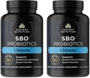 Probiotice nutriţionale antice, probiotice SBO Ultimate 50 Miliarde CFU* / Serving, Digestive şi Immune Support, Gluten Free, Antic Superfoods Blend, Shrink-Wraped 60 Capsule (2 ambalaj)