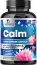 Natural Calm, Unwind & Relax Support - Ashwagandha, GABA, Magneziu, L-Theanin & More - Natural Focus, Energy & Immune Support - Natura Non-GMO, Vegan, Gluten Free, îmbuteliat în Statele Unite ale Americii - 120 Capsule