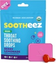 Soothez Organic Throat Soothing picături pentru adulți, Berry Lemonade, 25 Conte, Refillable, Great Tasting picături că Sooth Sore gâturi