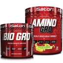 iSatori Bio-GRO Sinteza Amplificator de proteine - neflavorat (60 Servings) & iSatori Amino-GRO BCAA Powder - Frosted Lemonade (30 Servings)