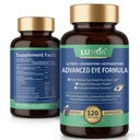 Lutein 40mg & Zeaxantină 8mg Vitamine Ochi, cu Astexantină, Bilberry, Taurină, Vitamine A C Zinc, Albastru Light & Suport macular, 120 Capsule Veggie