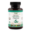 Capsulele de Spirulina organică USDA - 100% Pure Vegan Supliment, Non-GMO, Gluten-Free, Chemical-Free, (120)