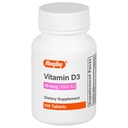 Vitamina D3, 25 μg (1000 UI) - Supliment alimentar - 100 comprimate (1 ambalaj)