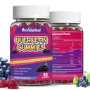 2 Pack Querbetin Gummies 1200MG, Querbetin Gummies cu Bromelain, Zinc Vitamina C, Immune System Vegan Gummy pentru Adult & Kid, 120 Vegan