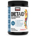 Force Factor Diet Aid Powder, Metabolism Booster & Diet Supplement for Lean Body Mass cu 15x mai mult crom absorbant, Refreshing & Delicious, Tropical Fruit, 30 Serviri