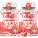 2Pack Sugar-Free Colagen Peptide Peptide umplute pentru femei si barbati, cu 1500mg Proteina tip I,II,III,V,X, 5000mcg Vitamina Biotina C A D3 B6 B12 pentru digestia imuna a unghiilor de par, os