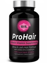 VWS Biotin 10000 mcg Supliment alimentar w/Zinc & Seleniu pentru a promova creșterea mai groasă a părului, unghii mai puternice și piele sănătoasă pentru femei și bărbați, 60 capsule Vegan