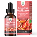 GSE Extract de semințe de grapefruit lichid - o picătură de zi cu zi - Super concentrat de semințe de struguri Extract de lichid picături bogate în bioflavonoizi și polifenoli pentru sănătate gută și suport imunitar - 2OZ - 60 Serviri