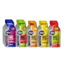 GU Energie octanică Ultra Endurance Energy Gel, Vegan, Gluten-Free, Kosher, și lactate-Free On-The-Go Sports Nutrition pentru rulare, ciclism, drumeții sau schi, Asortate arome,24-Count