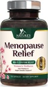 Menopauza Suplimente pentru femei - Menopauza Ajutor Probiotice cu negru Cohosh, Suplimente de suport naturale pentru Flash-uri calde usoare si transpiratii de noapte & Ph Balance Supplement - 120 capsule