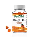 Greenfield Nutriții Halal Omega 3 Gume masticabile cu DHA pentru adulți - 60 Gummy vitamine halale, susține creier, inimă și sistemul imunitar - Vegan, non-GMO gluten-libere Gelatină-Halalal