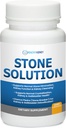 Stone Solution Capsules- Dizolvator natural, Rinichi Piatra Suport & Rinichi Curatare, 60 Serviri + Bio Fibră, Rinichi Curățați Detoxifiere & Reparație - Restorative Rinichi Suport & Rinichi Supliment, 2.5LBS
