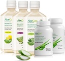 AloeCure Organic Aloe Vera Digestion Set - 5 Pack - Struguri, Natural, Lemon Flavor Suc, 2pcsxAloe Vera Capsule 60caps