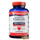AmerOmega Trigliceride Omega-3 Ulei de pește pentru inima de asistență pentru sănătate - Alaska-Caught Alaska Walleye Pollock - American-Sourced, American-Made - Non-GMO, Gluten-Free & Dairy-Free - 120 Softgels