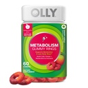 OLLY Metabolism Gummy Inele, Metabolism și Cellular Energy Chewable Supplement,* Apple Cider Vinegar, Vitamina B12, Crom Picolinat, Apple Flavored, 60 Day Supply - 60 Conte
