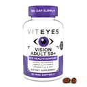 Viteyes Vision for Ages 50 Plus for Eye Health, Vision Support, Aging Eyes, Lutein, Zeaxantină, Omega-3, Zinc, Vitamina C, Vitamine D, Vitamine E, Eye Doctor Trusted, Producted in the USA, 90 Ct
