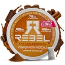 Rebel Nootropic Energy Cafeine Poches (Cinnamon Mocha) • 100 mg Cafeina • Alpha GPC • Huperzine A & Vitamine esențiale • Zahăr-Free • Nucă de cocos Fibră • 15 pungi Per Can (Pachet de 1)