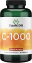 Swanson Vitamina C w/Rose Hips - Suplimentul vegetal Promovarea sanatatii pielii, Heart Health & Immune System Support - Formula naturala de promovare a protectie si Wellness - (90 capsule, 1000mg fiecare)