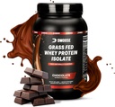 DMoose Grass Pudră de proteine Fed Whey - pentru creștere musculară și recuperare, îndulcit natural și arostat, bogat în aminoacizi, performanță de absorbție rapidă Formula (2 Lbs, ciocolată)