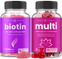NutraChamps Biotin Gummies and Womens Multivitamine Gummies