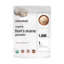 NatureBell Organic Lions Mane Powder 1500mg Per Serving, 1lb 