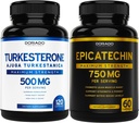 DORADO NUTRIŢIE Extract de epicatechin 750 mg per servire - (120 capsule) şi Suplimentul Turkesteron 500mg (120 capsule)