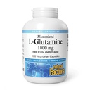 Factori naturali, L-glutamină micronizată 1000 mg, susţine muşchii şi funcţia imunitară, 180 capsule