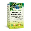 Factori naturali Întregul aliment Synbiotic Pre+Probiotic 10 Miliarde - Organic Gut & Digestive Health Supplement - Non-GMO, Gluten-Free & Dairy-Free - 60 Capsule vegetariene (60 Servings)