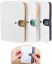 3 Culori mixte Organizator Pilula Portabila, 6 Compartimente Pastile de călătorie Caz pentru Purse sau Pocket -Small Pill Box Dispenser Acasă Supliment de călătorie Semi Transparent (3 Culori mixte)