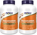 now Foods Supplements,Glucomannan (Amorphophallus konjac) Pure Powder,Suports Regularity*,Healthy Weight Management*,8 Ounce,(Pack of 2)