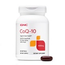 GNC CoQ-10 400mg - Heart Health & Cellular Energy Supplement Dietary - Antioxidant pentru sistemul cardiovascular sănătos - Ușor de înghiţit Softgels - Gluten-Free - 60 Conte (60 Servings)