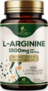 L-Arginina supliment suplimentar de putere cu L-Citrulina - Muscle Supporting Natural Nitric oxid precursor Booster - Heart Health Support - Aminoacid Energy Blend pentru bărbați, Statele Unite ale Americii îmbuteliate - 60 capsule