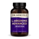 Dr. Mercola L-Arginine Advanced, 30 Servings (90 capsule), 1000 mg Per Serving, Supliment alimentar, Sustine producerea de energie, non-GMO