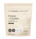 "Pause Life Proteine + Creatina, Made with Creatina Creatina Creatina Monohidrat, Whey Proteine, & BCAAs for Men and Women, Gluten Free, Low Sugar, Non OMG, Vanilla Flavor, 14 Servings, 17,8 oz