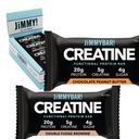 Jimmybar! Bar de proteine Creatine - 5g de Creatină Monohidrat + 20g Proteină - Snack de proteine ridicate - Sprijină creștere musculară, Putere și recuperare - Real Food Energy Bar pentru sportivi 