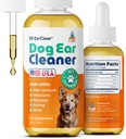 Pup Labs ureche clar, câine natural ureche curata si tratament infectie pentru câini, Dog picături pentru mâncărime, Iritație, & Wax Build-Up, 1 oz flacon cu picurator