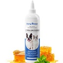 Itch Relief Ureche Curățator pentru câini și pisici Formula Natural Gentle cu Manuka Honey & Ceai Verde - Triple Botanic Wash pentru Infecție și Prevenirea Drojdii, PH echilibrat No-Sting 8.45 oz
