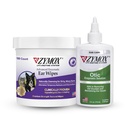 PET KING BRANDS ZYMOX Urechi enzimatice și soluție otică Hydrocortizon gratuit pentru câini și pisici - Bundle produs - pentru murdare, Waxy, Urechi mirositoare & la Soothe Infecții, 100 Count Wipes & 4oz Sticla