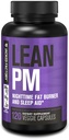 Fabrica Jacked Lean PM Night Time Fat Burner, Sleep Aid Suppressant, & Apetit Suppressant pentru bărbați și femei - 120 Stimulant-Free Veggie pierdere în greutate pastile dieta