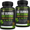 Premium extract de ceai verde Fat Burner Supliment EGCG-naturale Apetit Suppressant-sănătos pierdere în greutate Dieta pastile care funcționează rapid pentru femei și bărbați-Detox Metabolism Booster pentru a arde Belly Fat rapid-2 ambalaj